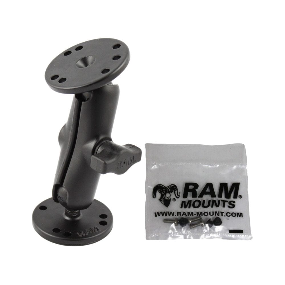 RAM Mount Double Socket Arm f/Garmin Marine Fixed Mount GPS 1" [RAM - B - 101 - G2U], Marine Electronics Mounts, RAM Mounting Systems, , , at Festive Water Paddlesports