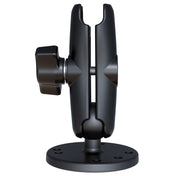 RAM Mount Double Socket Arm w/2.5" Round Base [RAM - B - 103U], Surface Mount, RAM Mounting Systems, , , at Festive Water Paddlesports