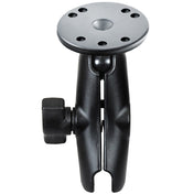 RAM Mount Double Socket Arm w/2.5" Round Base [RAM - B - 103U], Surface Mount, RAM Mounting Systems, , , at Festive Water Paddlesports