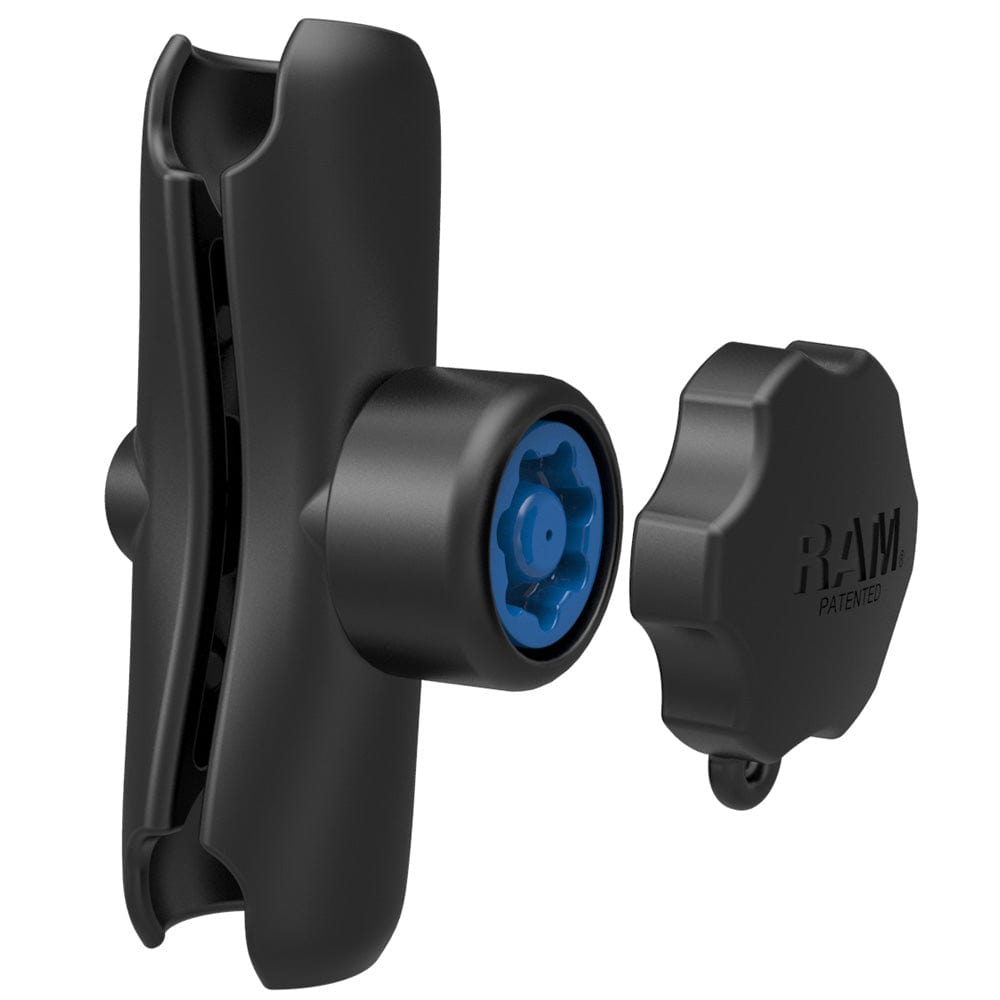 RAM Mount Double Socket Arm w/Pin - Lock Security Knob - 1.5" [RAM - 201 - SU], C Size, RAM Mounting Systems, , , at Festive Water Paddlesports
