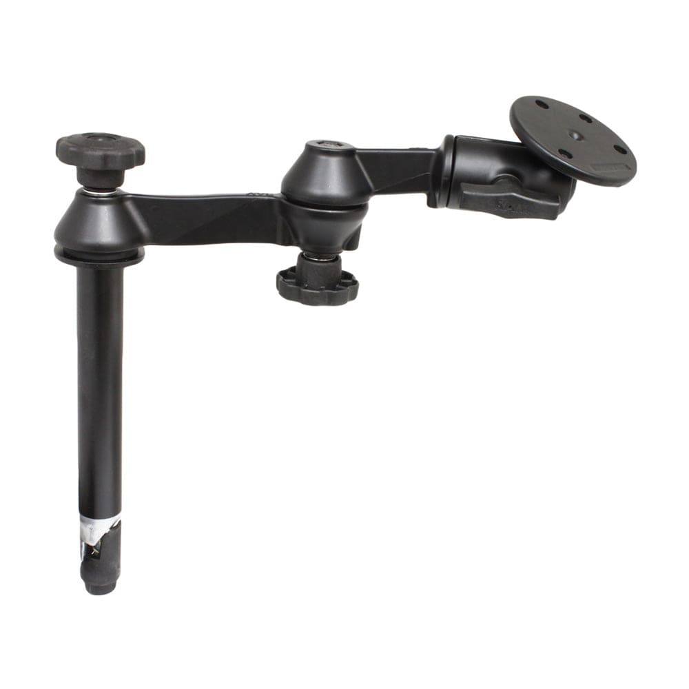 RAM Mount Double Swing Arm w/8" Male Tele - Pole - 3.68" Base [RAM - VP - SW1 - 8 - 240], Swing Arm Mounts, RAM Mounting Systems, , , at Festive Water Paddlesports