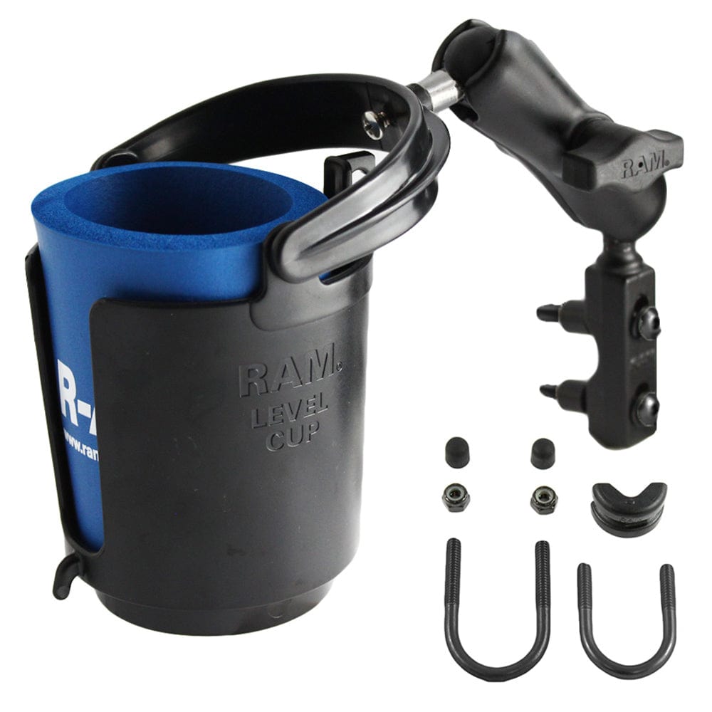 RAM Mount Drink Cup Holder w/Goldwing Mount [RAM - B - 132 - 309U], Drink Cup Mounts, RAM Mounting Systems, , , at Festive Water Paddlesports