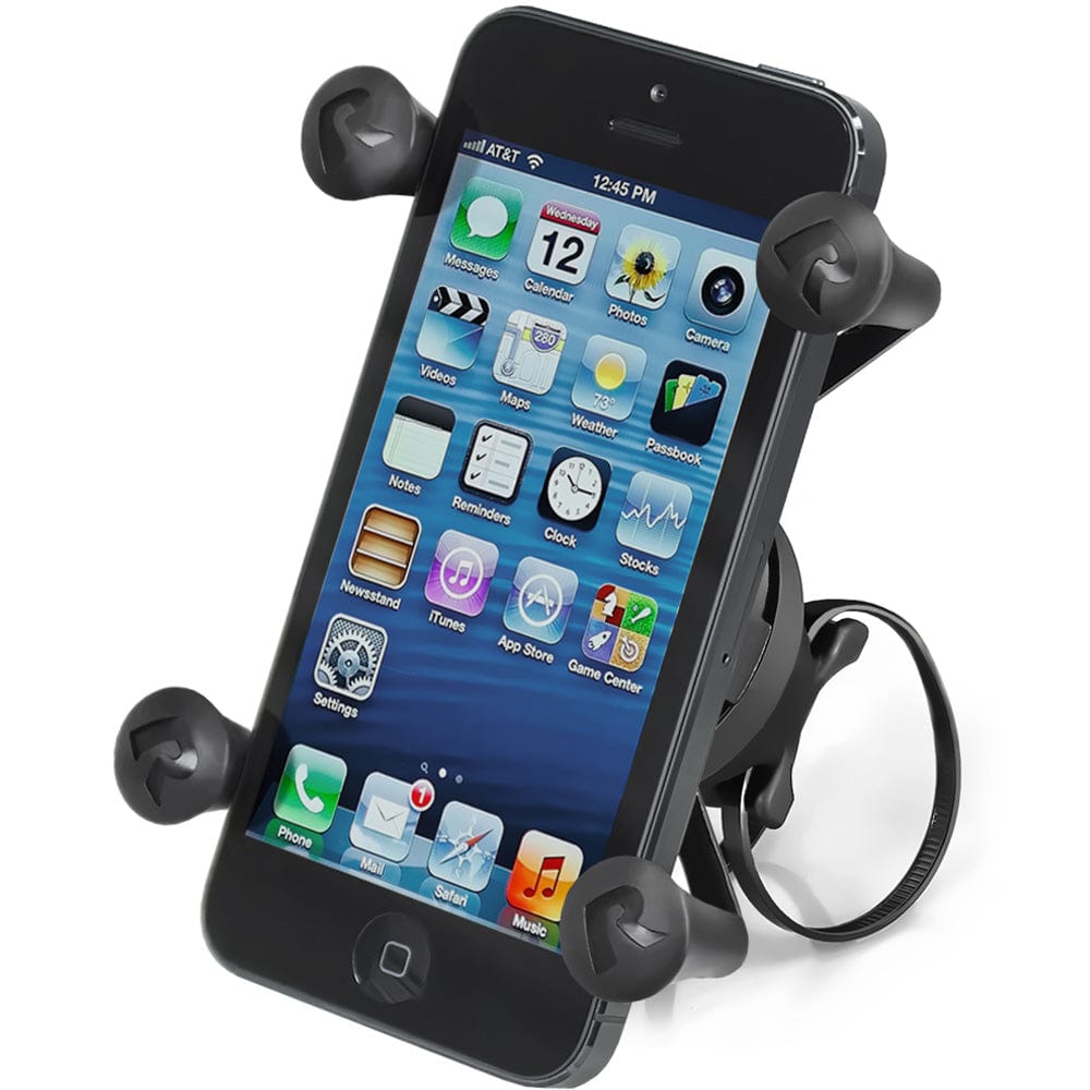 RAM Mount EZ - ON/OFF Bicycle Mount w/Universal X - Grip Cell Phone Holder [RAP - 274 - 1 - UN7U], Rail/Handle Bar Mounts, RAM Mounting Systems, , , at Festive Water Paddlesports