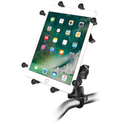RAM Mount Handlebar Rail Mount w/Zinc Coated U - Bolt Base Universal X - Grip Cradle for 10" Large Tablets [RAM - B - 149Z - UN9U], Tablet Mounts, RAM Mounting Systems, , , at Festive Water Paddlesports