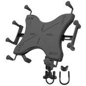 RAM Mount Handlebar Rail Mount w/Zinc Coated U - Bolt Base Universal X - Grip Cradle for 10" Large Tablets [RAM - B - 149Z - UN9U], Tablet Mounts, RAM Mounting Systems, , , at Festive Water Paddlesports