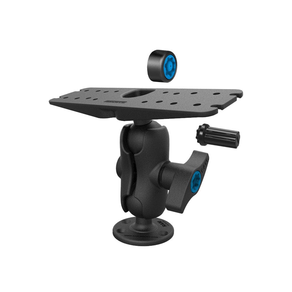 RAM Mount Heavy Duty Marine Electronics Mount w/Combination Pin - Lock Security Kit Short Arm [RAM - SG - D - 111U - C], Marine Electronics Mounts, RAM Mounting Systems, , , at Festive Water Paddlesports