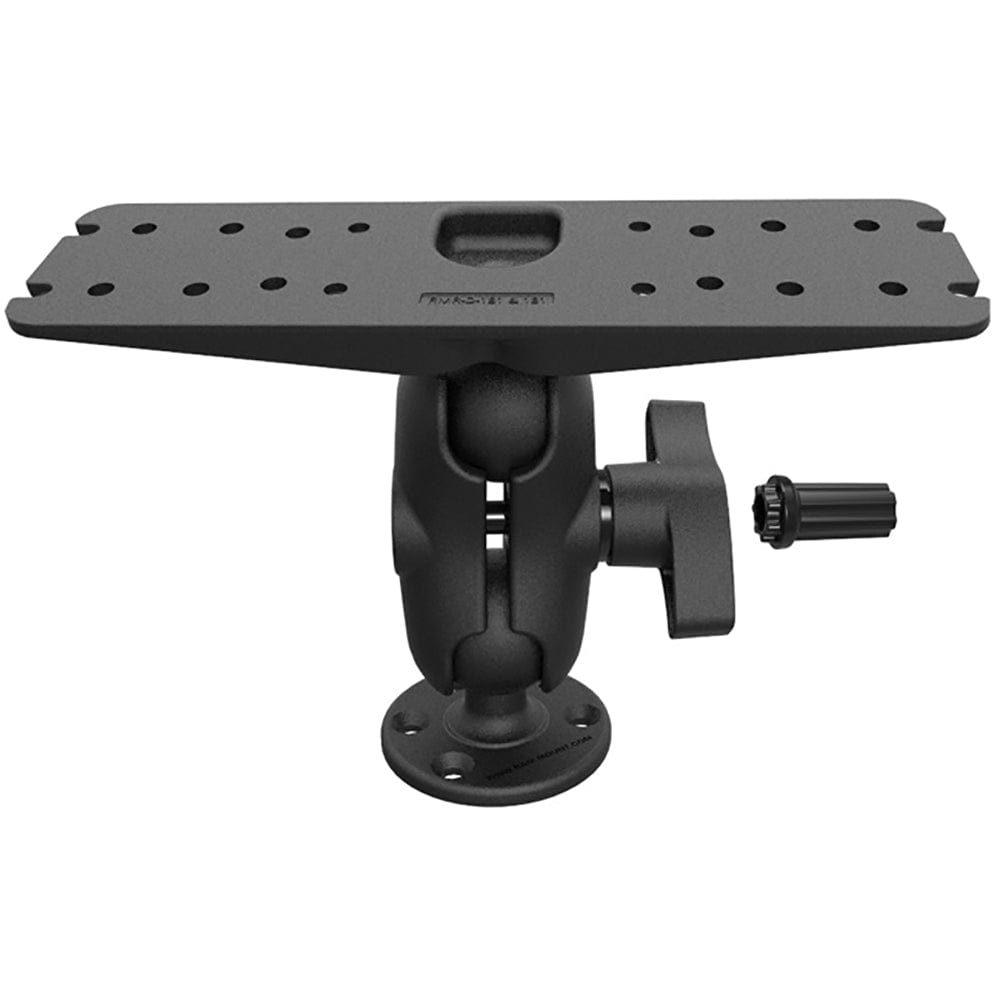 RAM Mount Heavy Duty Marine Electronics Mount w/Pin - Lock Security Kit Short Arm [RAM - S - D - 111U - C], Marine Electronics Mounts, RAM Mounting Systems, , , at Festive Water Paddlesports