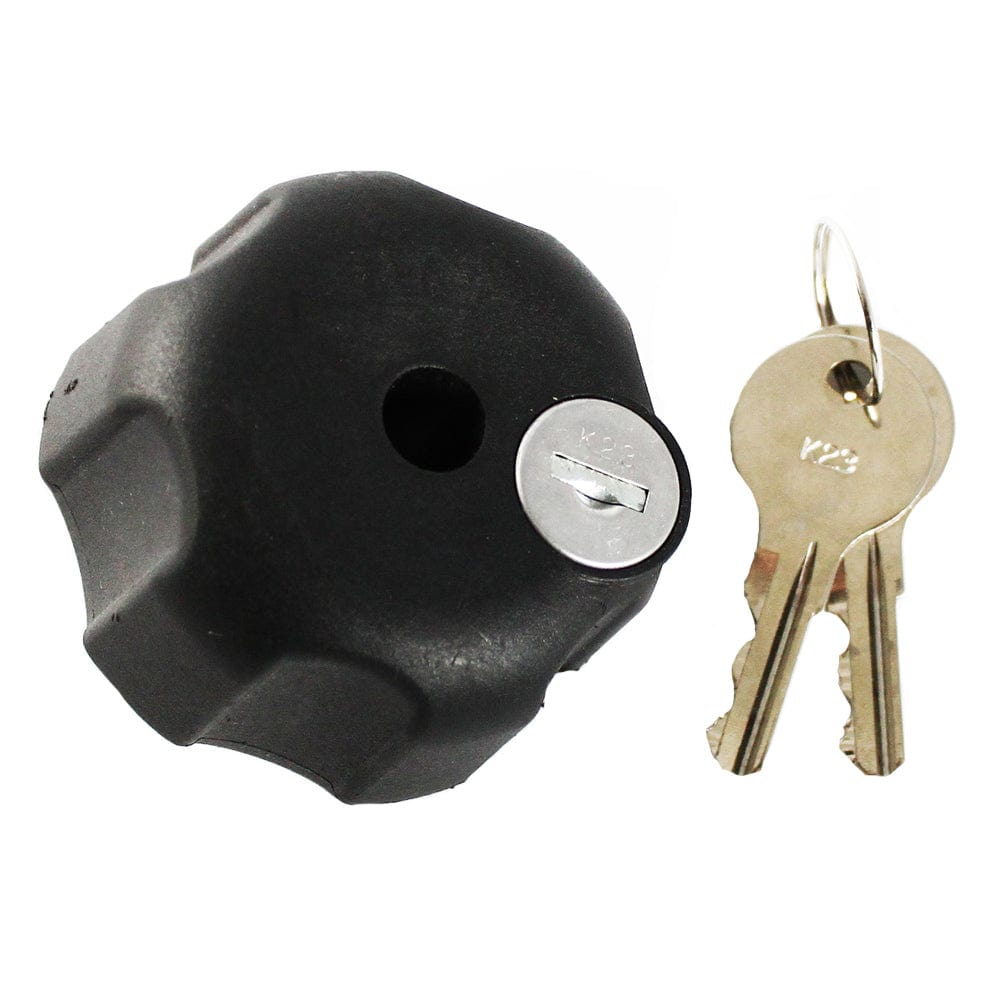 RAM Mount Knob w/Lock & 5/16" - 18 Brass Hole - C - Size [RAM - KNOB5LU], C Size, RAM Mounting Systems, , , at Festive Water Paddlesports