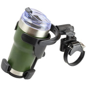 RAM Mount Level Cup XL Low Profile Mount w/Large Strap Clamp Base [RAP - B - 417 - 200 - 1 - 231Z - 2NUBU], Drink Cup Mounts, RAM Mounting Systems, , , at Festive Water Paddlesports