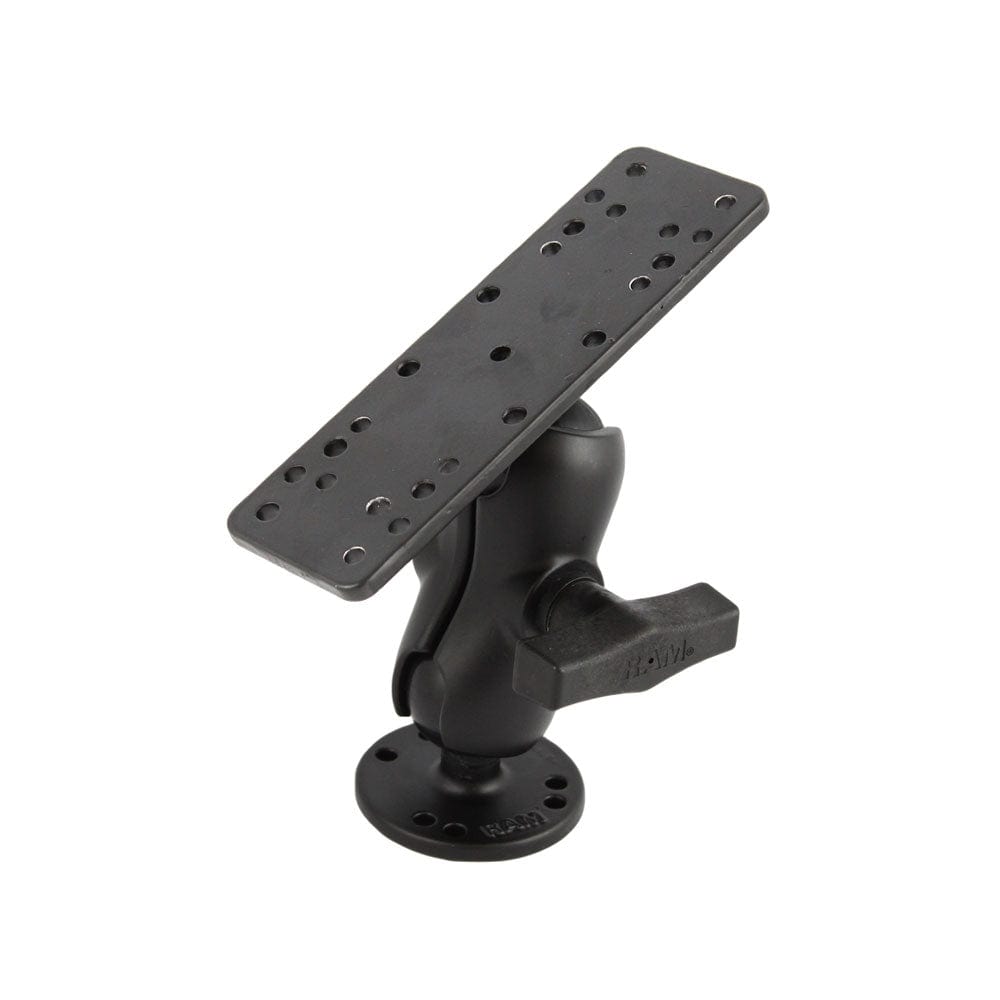 RAM Mount Marine Electronics Mount Short Arm Gimbal Bracket [RAM - 111U - B], Marine Electronics Mounts, RAM Mounting Systems, , , at Festive Water Paddlesports
