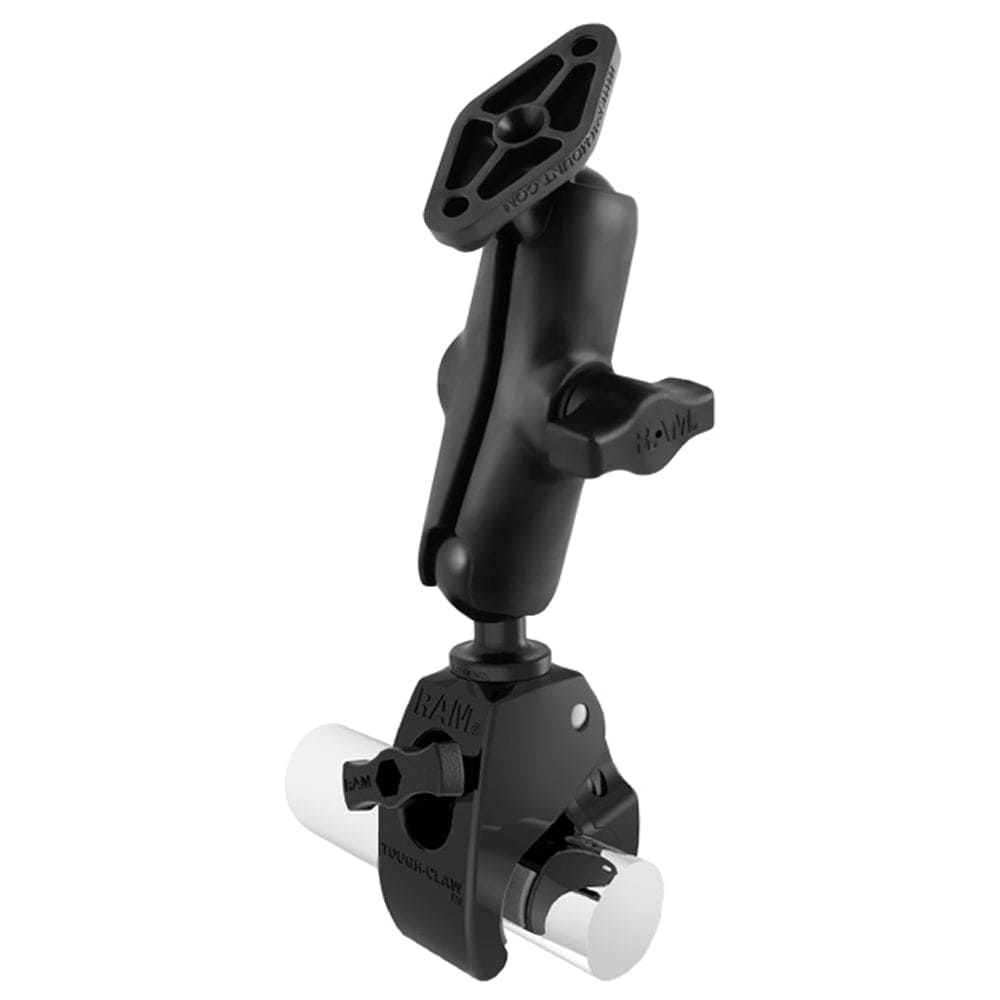 RAM Mount Medium Tough - Claw Base w/Double Socket Arm & Diamond Base Adapter [RAP - B - 404 - 238U], Rail/Handle Bar Mounts, RAM Mounting Systems, , , at Festive Water Paddlesports