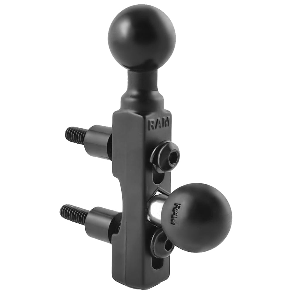 RAM Mount Motorcycle Brake/Clutch Reservoir Base w/2 1" Balls [RAM - B - 309 - 2U], Motorcycle Mounts, RAM Mounting Systems, , , at Festive Water Paddlesports