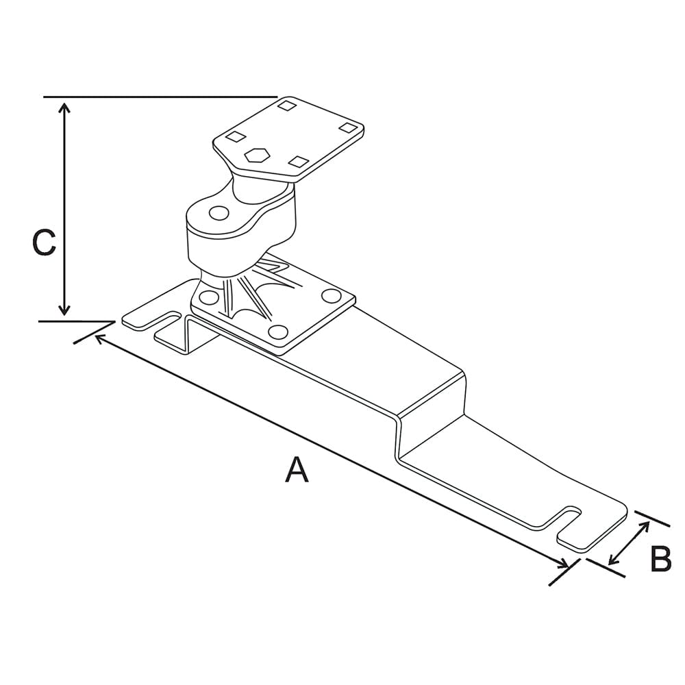 RAM Mount No - Drill Vehicle Base f/Ford Police Interceptor Sedan (2013), Ford Taurus (2013) [RAM - VB - 190], Vehicle Mounts, RAM Mounting Systems, , , at Festive Water Paddlesports