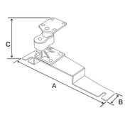 RAM Mount No - Drill Vehicle Base f/Ford Police Interceptor Sedan (2013), Ford Taurus (2013) [RAM - VB - 190], Vehicle Mounts, RAM Mounting Systems, , , at Festive Water Paddlesports
