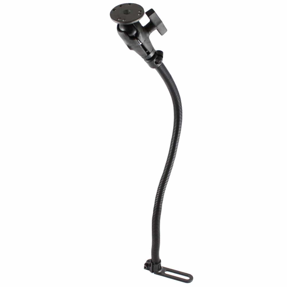 24" Rigid Aluminum Rod 1.5" Diameter Ball Round Adapter Base [RAM - 316 - 1 - 24 - 202U], Vehicle Mounts, RAM Mounting Systems, , , at Festive Water Paddlesports