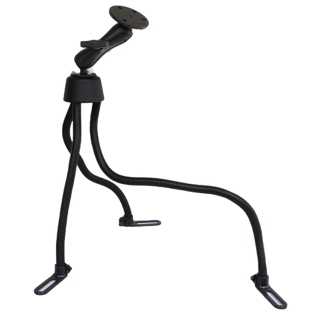 RAM Mount POD III No - Drill Mount w/Double Socket Arm, 2.5" Round Base & 3.68" Round Base [RAM - 316 - 3 - 240U], Vehicle Mounts, RAM Mounting Systems, , , at Festive Water Paddlesports