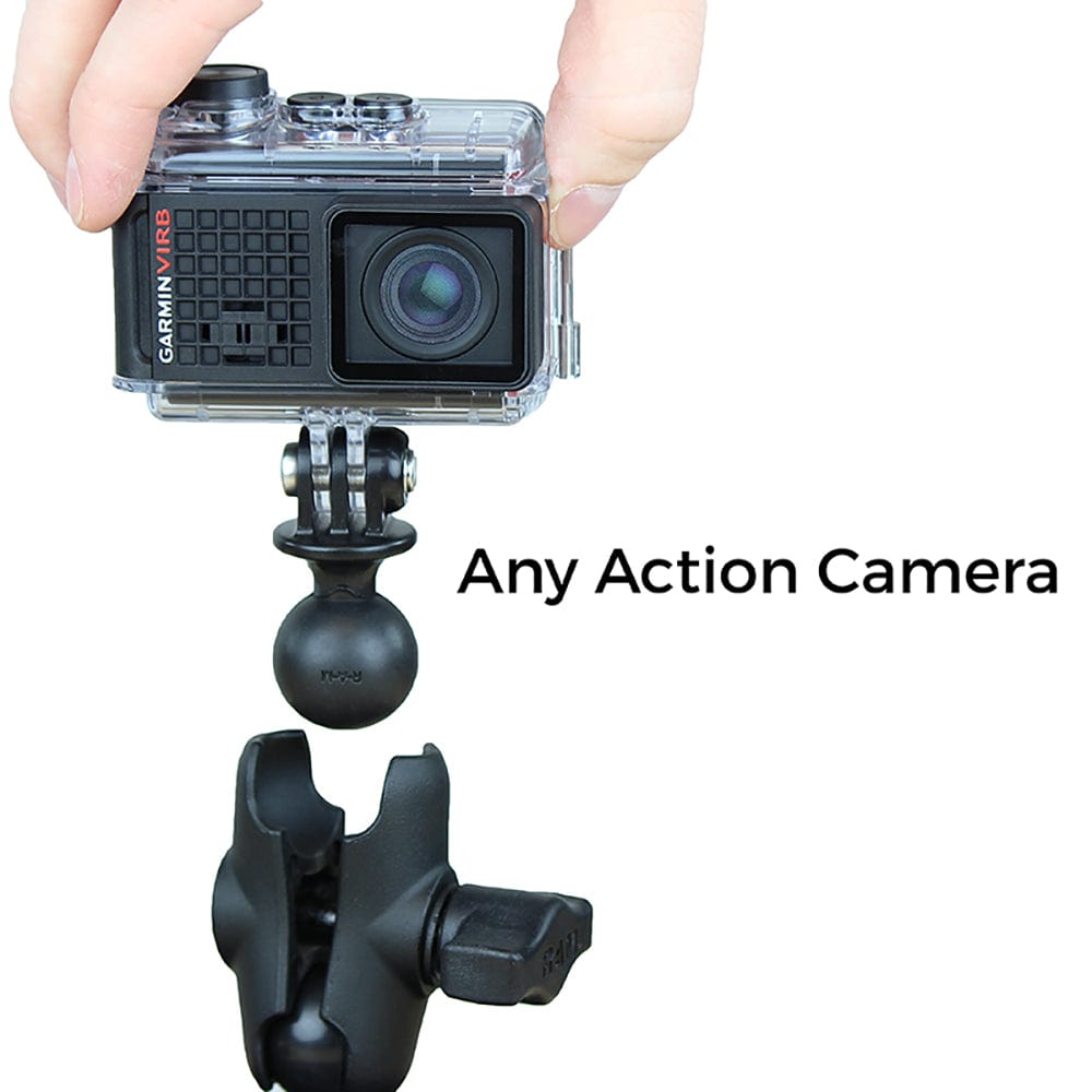 RAM Mount RAM 1" Ball Adapter for GoPro Bases with Short Arm and Action Camera Adapter [RAP - B - GOP2 - A - GOP1U], Camera Mounts, RAM Mounting Systems, , , at Festive Water Paddlesports