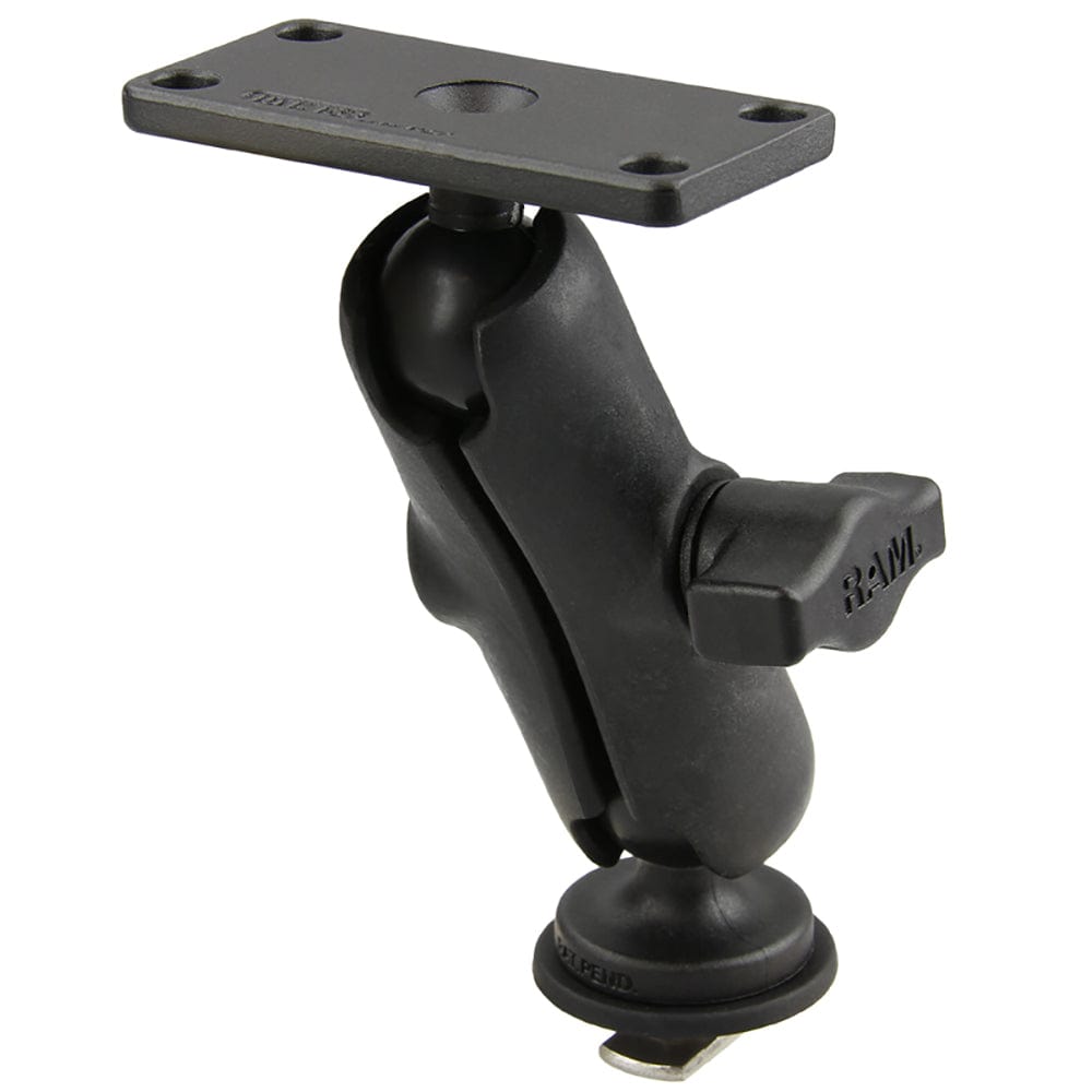 Ram Mount RAM 1" Ball Mount with Track Ball Base 1.5" x 3" Plate for the Humminbird Helix 5 ONLY [RAP - B - 202 - 153 - 354 - TRA1U], Marine Electronics Mounts, RAM Mounting Systems, , , at Festive Water Paddlesports