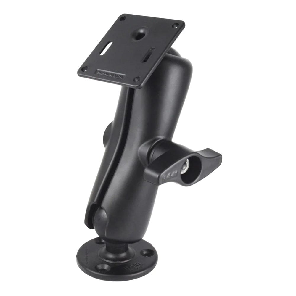 RAM Mount RAM Double Ball Mount w/75 x 75mm VESA Plate Jam Nut - Medium [RAM - D - 101U - MI1 - 2461], Surface Mount, RAM Mounting Systems, , , at Festive Water Paddlesports