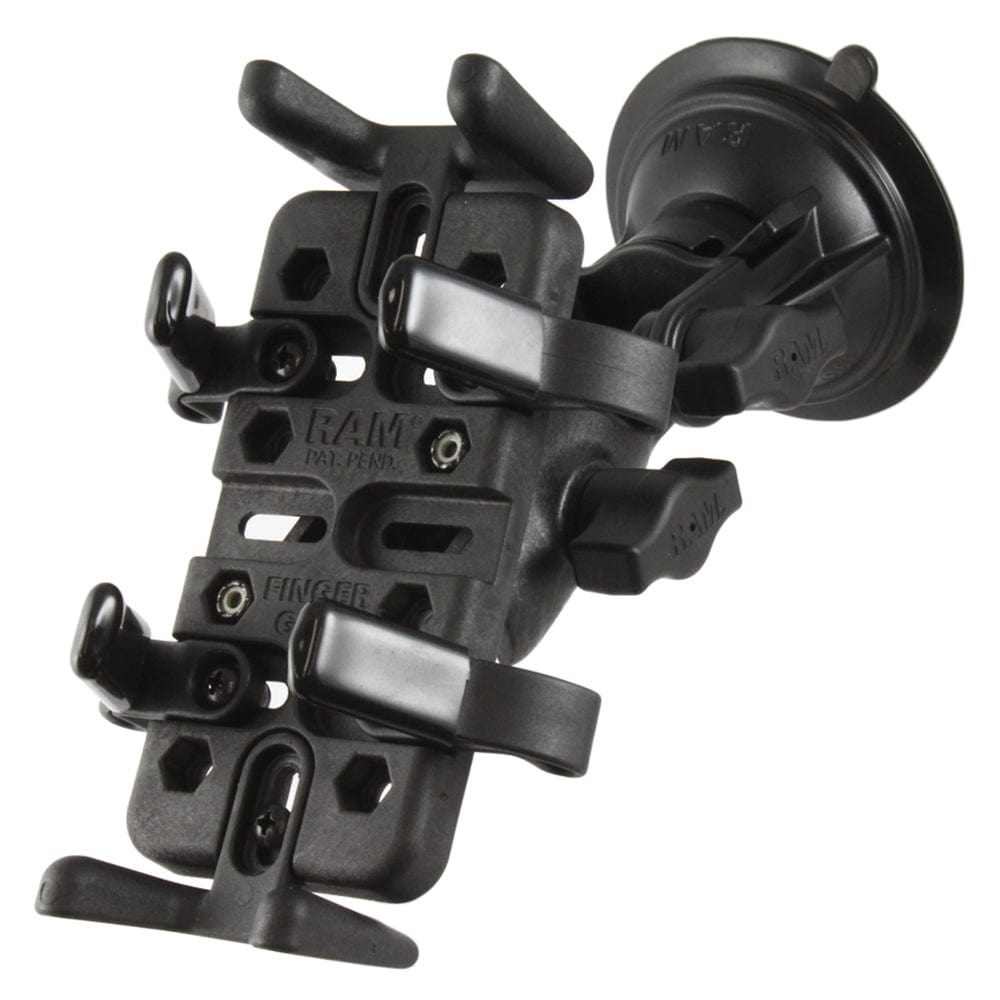 RAM Mount RAM Finger - Grip Universal Mount w/RAM Twist - Lock Suction Cup [RAP - B - 104 - 224 - UN4U], Suction Cup Mounts, RAM Mounting Systems, , , at Festive Water Paddlesports