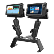 RAM Mount RAM Fishfinder Deck Kit w/Dual Marine Electronic Mount [RAM - FF1 - D - 115 - 2], Marine Electronics Mounts, RAM Mounting Systems, , , at Festive Water Paddlesports