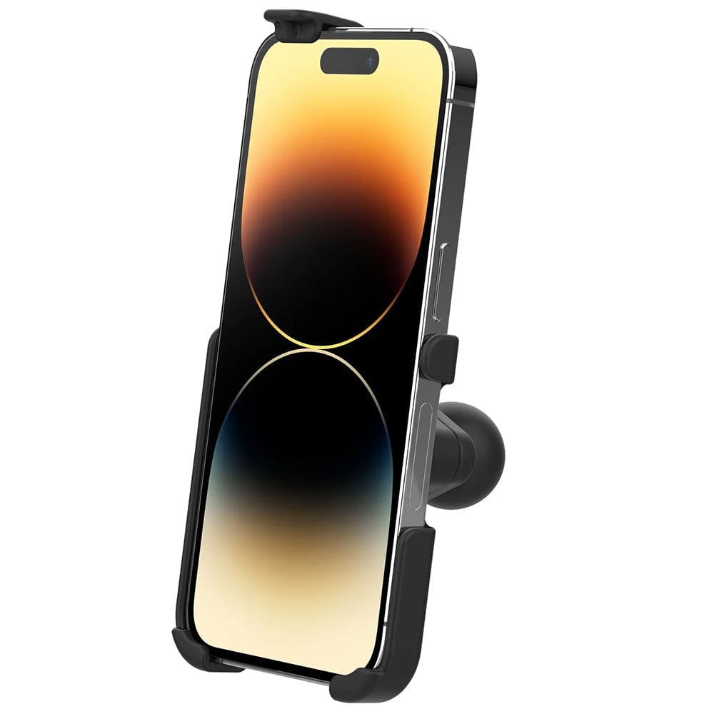 RAM Mount RAM Form - Fit Holder f/Apple iPhone 13, 13 Pro, 14 14 Pro w/Ball [RAM - HOL - AP38BU], Cell Phone Mounts, RAM Mounting Systems, , , at Festive Water Paddlesports