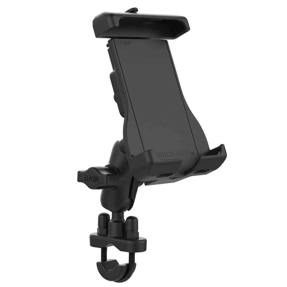 RAM Mount RAM Quick - Grip Handlebar Mount f/Apple MagSafe Compatible Phones [RAM - B - 149Z - A - UN15WU], Cell Phone Mounts, RAM Mounting Systems, , , at Festive Water Paddlesports