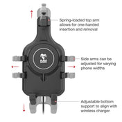Ram Mount RAM Quick-Grip Pro w/Ball Qi2 15W Wireless Charger [RAM-HOL-PD5B-W2MU], Cell Phone Mounts, RAM Mounting Systems, at Festive Water Paddlesports