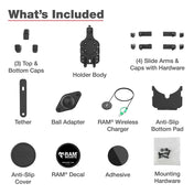 Ram Mount RAM Quick-Grip Pro w/Ball Qi2 15W Wireless Charger [RAM-HOL-PD5B-W2MU], Cell Phone Mounts, RAM Mounting Systems, at Festive Water Paddlesports