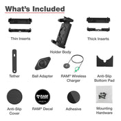 Ram Mount RAM Quick-Grip Pro XL w/Ball Qi2 15W Wireless Charger [RAM-HOL-PD7B-W2MU], Cell Phone Mounts, RAM Mounting Systems, at Festive Water Paddlesports