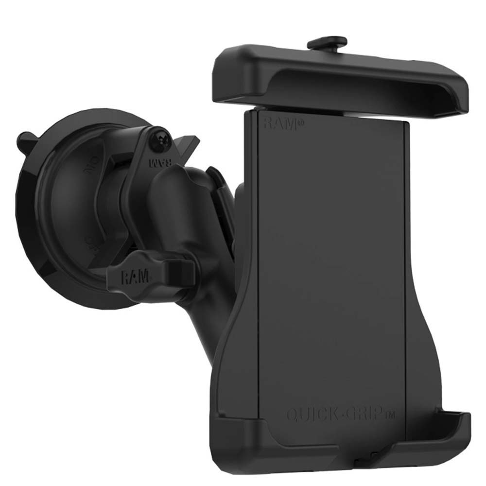 RAM Mount RAM Quick - Grip Suction Cup Mount f/Apple MagSafe Compatible Phones [RAM - B - 166 - UN15WU], Cell Phone Mounts, RAM Mounting Systems, , , at Festive Water Paddlesports