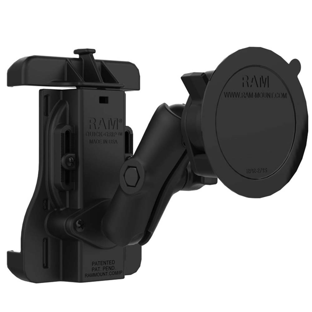 RAM Mount RAM Quick - Grip Suction Cup Mount f/Apple MagSafe Compatible Phones [RAM - B - 166 - UN15WU], Cell Phone Mounts, RAM Mounting Systems, , , at Festive Water Paddlesports
