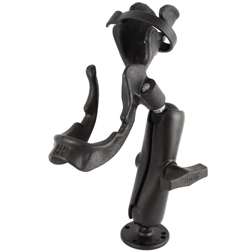 RAM Mount RAM - ROD 2000 Fishing Rod Holder w/RAM - ROD Revolution Ratchet/Socket System and Round Flat Surface Base [RAM - 117U], Rod Holders, RAM Mounting Systems, , , at Festive Water Paddlesports