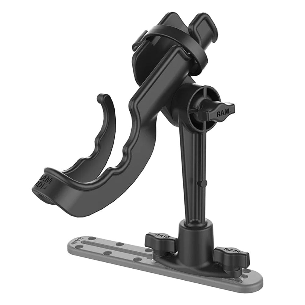 RAM Mount RAM ROD Fishing Rod Holder w/Dual T - Bolt Track Base [RAP - 114 - 421], Fishing Rod Holders, RAM Mounting Systems, , , at Festive Water Paddlesports