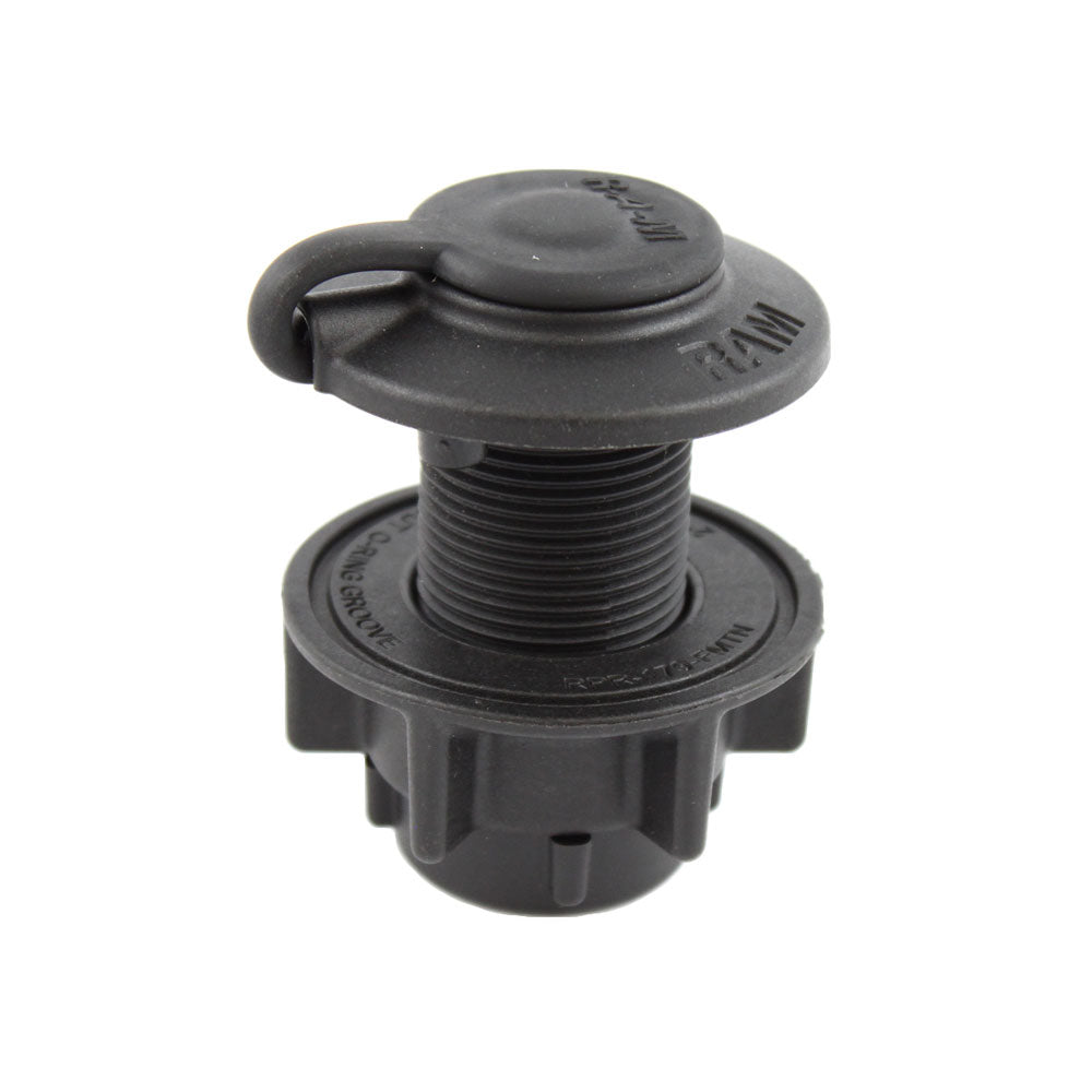 RAM Mount RAM ROD Round Flush Base for Spline Posts [RAM - 114FMTU], Accessories, RAM Mounting Systems, at Festive Water Paddlesports
