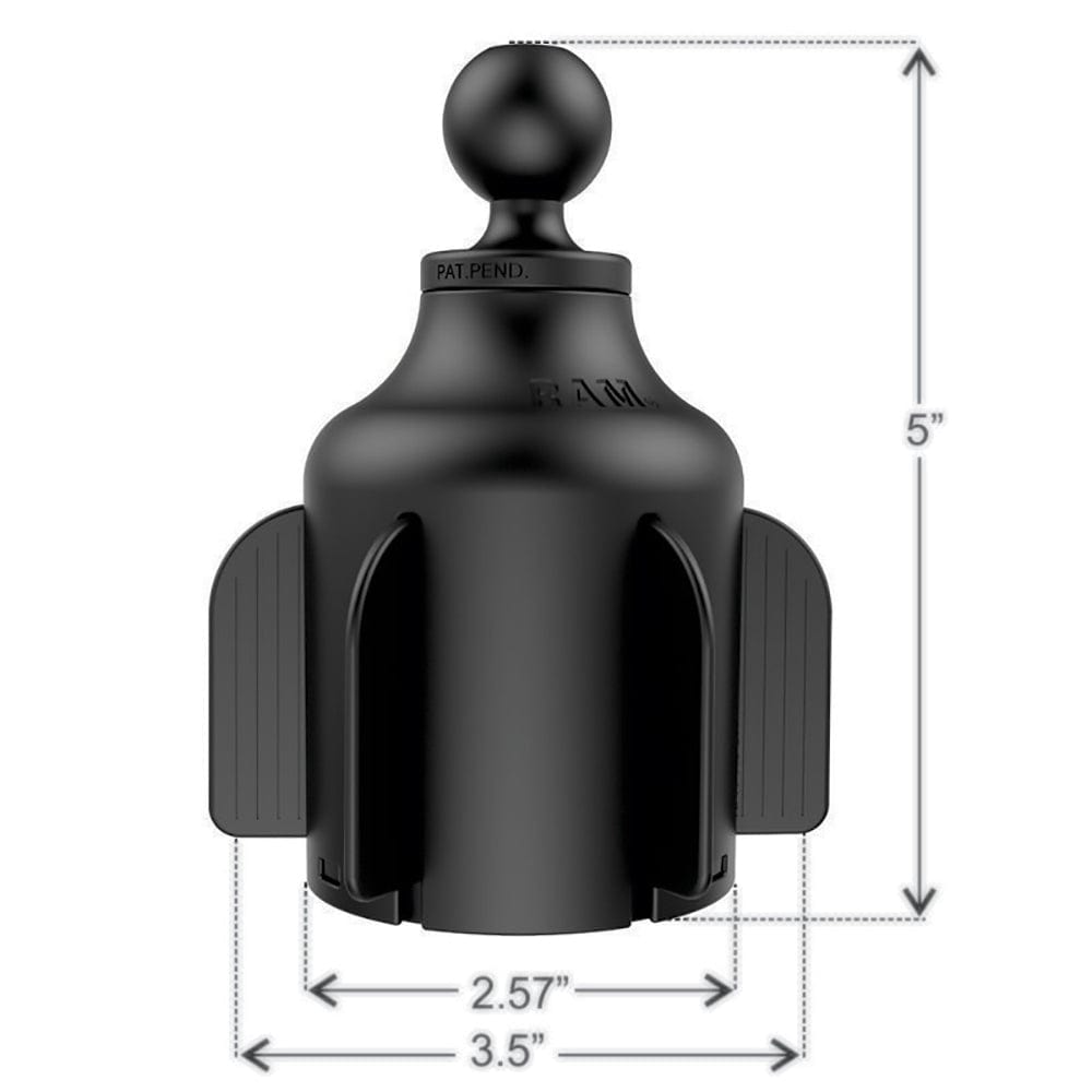 RAM Mount RAM Stubby Cup Holder Ball Base [RAP - B - 299 - 4U], Vehicle Mounts, RAM Mounting Systems, , , at Festive Water Paddlesports