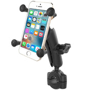 RAM Mount RAM Torque 3/4" - 1" Diameter Handlebar/Rail Base w/1" Ball, Medium Arm X - Grip f/Phones [RAM - B - 408 - 75 - 1 - UN7U], Cell Phone Mounts, RAM Mounting Systems, , , at Festive Water Paddlesports