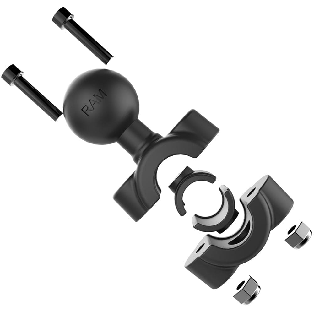 RAM Mount RAM Torque 3/8" - 5/8" Diameter Mini Rail Base with 1" Ball, Short Arm and X - Grip for Larger Phones [RAM - B - 408 - 37 - 62 - A - UN10], Cell Phone Mounts, RAM Mounting Systems, , , at Festive Water Paddlesports