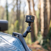 RAM Mount RAM Tough - Ball f/Bronco Hood Tie - Down w/Action Camera Adapter [RAP - B - 379 - 252062 - 2SLW - A - GOP1U], Camera Mounts, RAM Mounting Systems, , , at Festive Water Paddlesports
