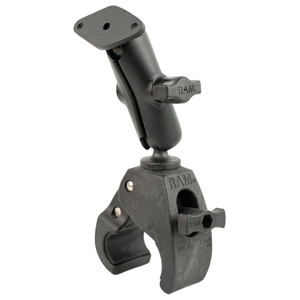 RAM Mount RAM Tough - Claw Medium Clamp Mount w/Diamond Plate [RAM - B - 404 - 238U], Rail/Handle Bar Mounts, RAM Mounting Systems, , , at Festive Water Paddlesports
