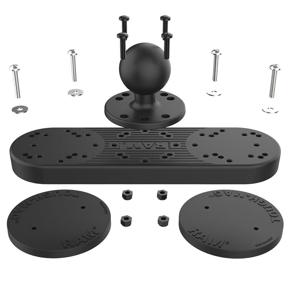 RAM Mount RAM Tough - Mag Double Magnetic Ball Base [RAM - 202 - 333 - MAG88U], C Size, RAM Mounting Systems, , , at Festive Water Paddlesports