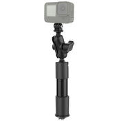 RAM Mount RAM Tough - Pole 9" Action Camera Track Mount [RAP - 425 - 4 - A - GOP1], Camera Mounts, RAM Mounting Systems, , , at Festive Water Paddlesports