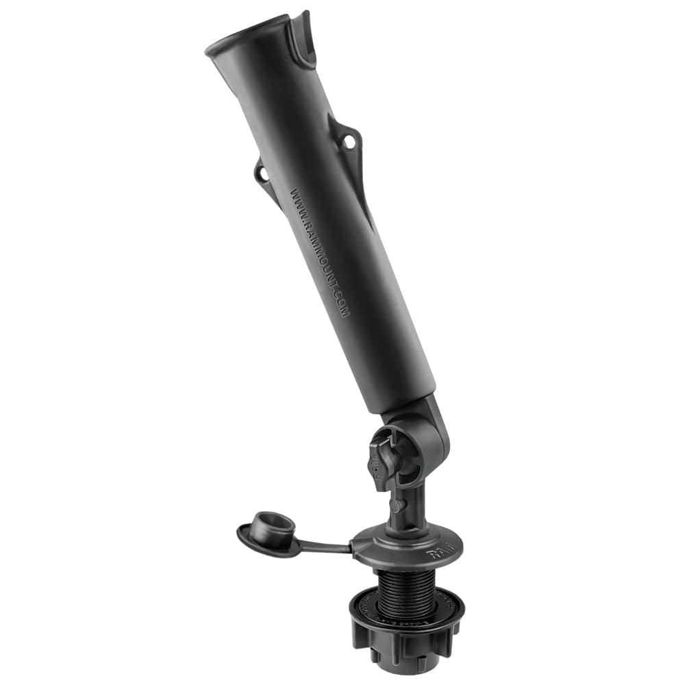 RAM Mount RAM Tough - Tube Fishing Rod Holder w/3" Length Spline Post Round Flush Mounting Base [RAP - 394 - SSFMTU], Rod Holders, RAM Mounting Systems, , , at Festive Water Paddlesports