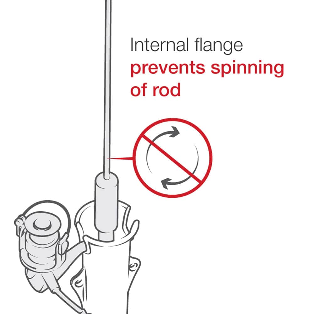 RAM Mount RAM Tough - Tube Rod Holder w/Flush Base [RAP - 394 - SSFU], Fishing Rod Holders, RAM Mounting Systems, , , at Festive Water Paddlesports