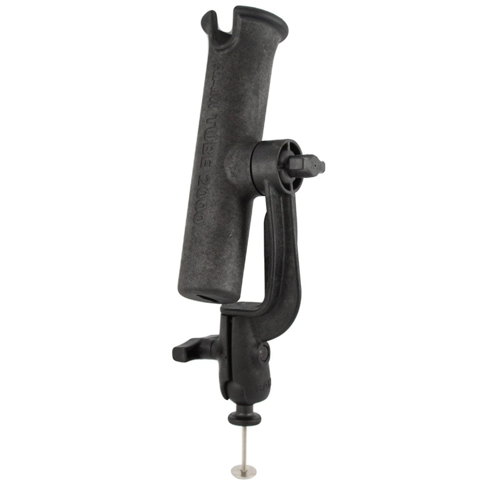 RAM Mount RAM - TUBE 2000 Holder w/RAM - ROD Revolution Ratchet/Socket System & 5 Spot Mounting Base Adapter [RAM - 301 - RB5], Rod Holders, RAM Mounting Systems, , , at Festive Water Paddlesports