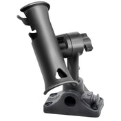 RAM Mount RAM Tube Jr. Fishing Rod Holder, Standard 4" Length Post Spline & Combo Bulkhead/Flat Surface Base w/Plunger [RAP - 390 - SBMPU], Rod Holders, RAM Mounting Systems, , , at Festive Water Paddlesports