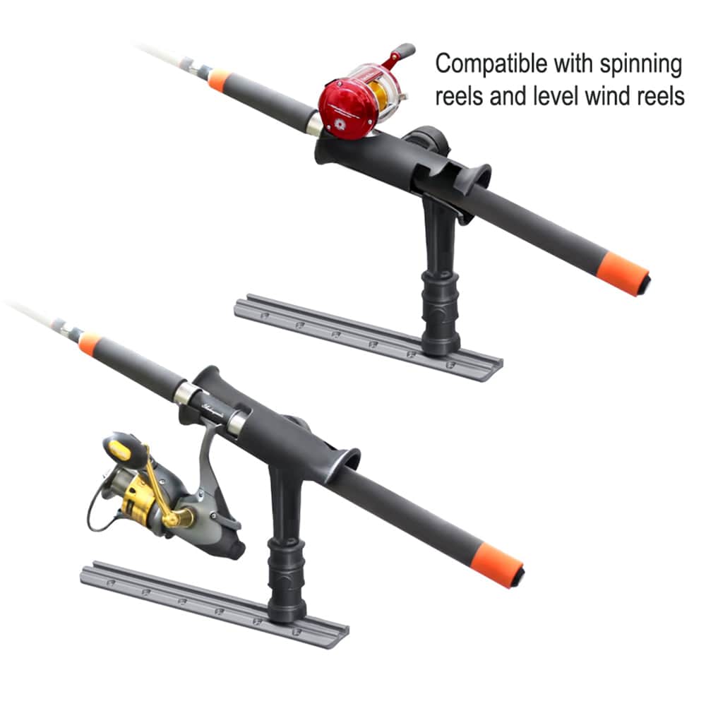 RAM Mount RAM Tube Jr. Rod Holder w/ 4" Post & Adapt - A - Post Track Mounting Base [RAP - 390 - SAAPU], Rod Holders, RAM Mounting Systems, , , at Festive Water Paddlesports