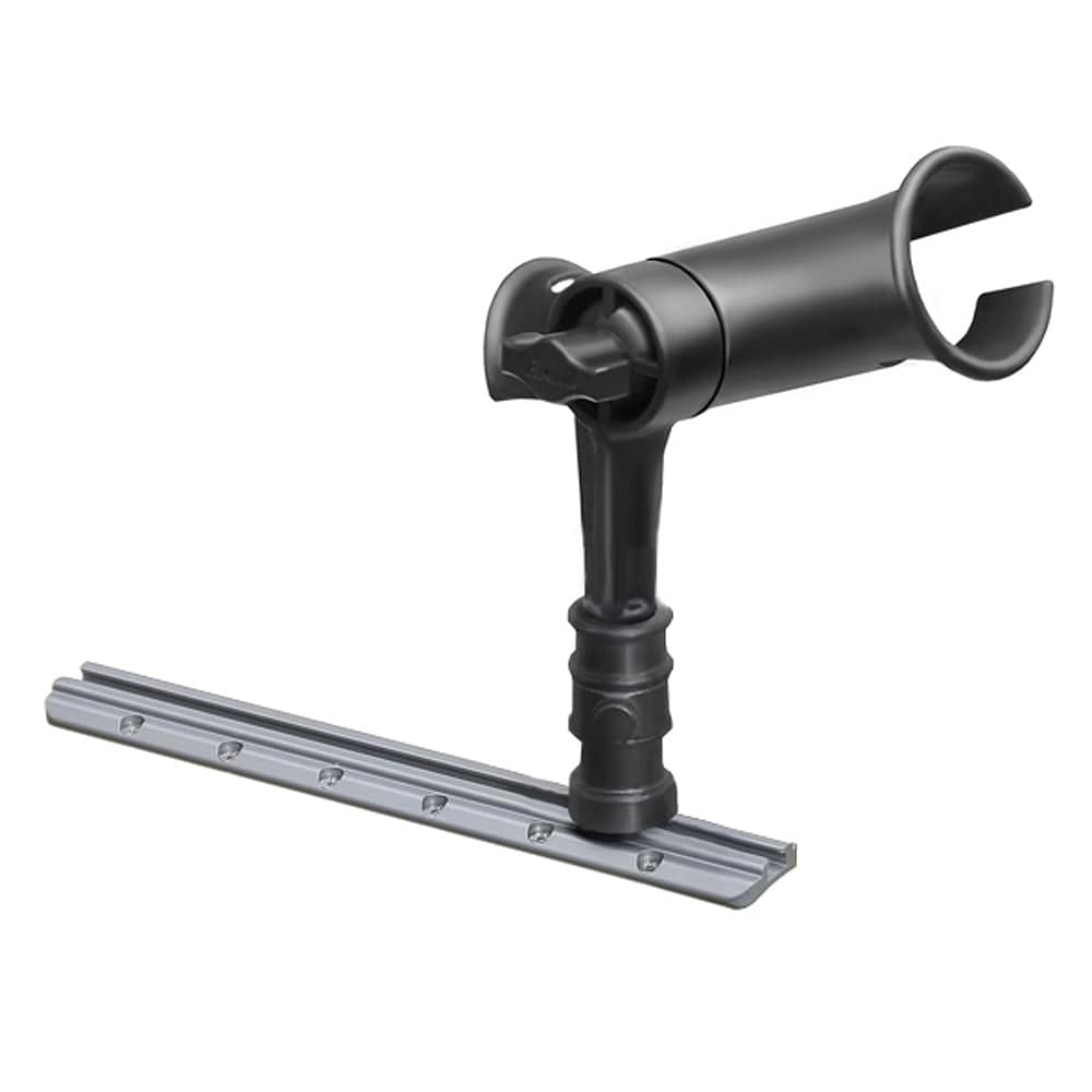 RAM Mount RAM Tube Jr. Rod Holder w/ 4" Post & Adapt - A - Post Track Mounting Base [RAP - 390 - SAAPU], Rod Holders, RAM Mounting Systems, , , at Festive Water Paddlesports