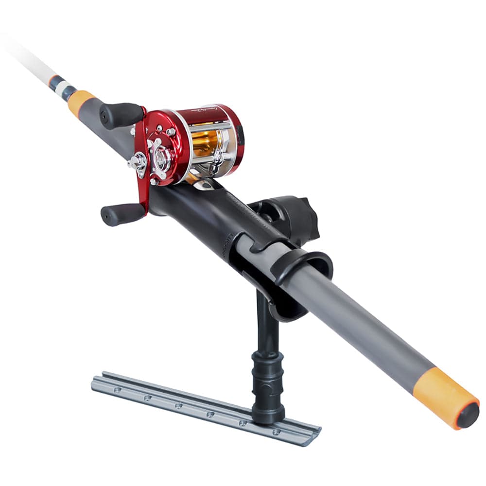 RAM Mount Ram Tube Jr. Rod Holder w/ 6" Post & Adapt - A - Post Track Mounting Base [RAP - 390 - AAPU], Rod Holders, RAM Mounting Systems, , , at Festive Water Paddlesports
