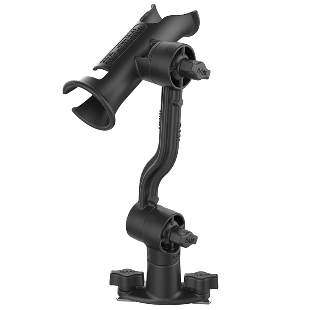 RAM Mount RAM Tube Jr. Rod Holder with Spline Post, Extension Arm and Track Base [RAP - 390 - PA - 421], Fishing Rod Holders, RAM Mounting Systems, , , at Festive Water Paddlesports